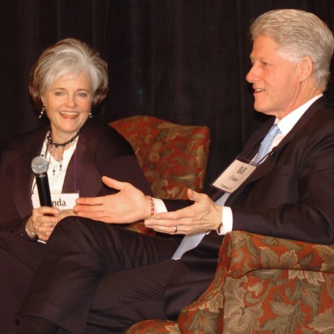 Linda and Bill Clinton
